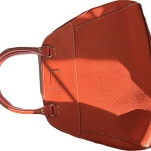 Authentic Kate Spade Pebbled Leather Bag – Poppy / Bright Orange-Red